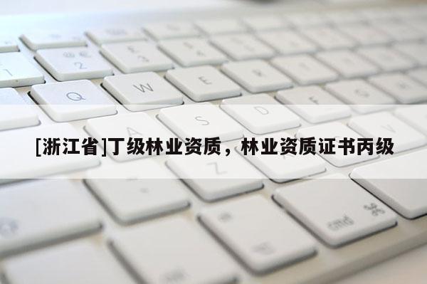 [浙江省]丁級林業資質，林業資質證書丙級