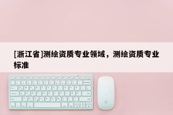 [浙江省]測繪資質專業領域，測繪資質專業標準