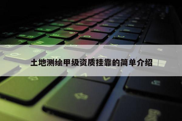 土地測繪甲級資質掛靠的簡單介紹